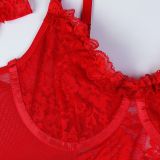 Festive Mesh Multi-layer Lace Splicing with Socks Included