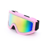 Anti Fog Hiking and Skiing Goggles Outdoor Large Frame Windproof and Sand Resistant Handmade Chain Eye Protection Sports Goggles