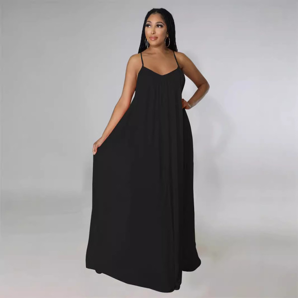 Leisure Sleeveless Chiffon Camisole Dress