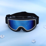 Anti Fog Hiking and Skiing Goggles Outdoor Large Frame Windproof and Sand Resistant Handmade Chain Eye Protection Sports Goggles