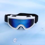 Anti Fog Hiking and Skiing Goggles Outdoor Large Frame Windproof and Sand Resistant Handmade Chain Eye Protection Sports Goggles