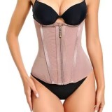 15 Bone High Elasticity Mesh Waist Seal, Abdominal Cinching Waist Belt Zipper Buckle Reinforcement, Can Be Worn Externally as a Corset