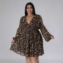 Solid Color Plus Size Fat Woman Long Sleeved Shirt Skirt