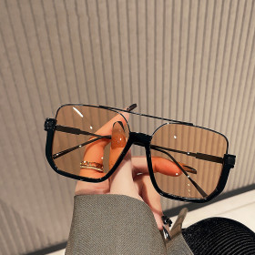 Sunglasses Half Frame Large Frame Double Beam UV Resistant Sunglasses