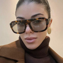 Dali Lime Wrapped Flower Sunglasses Large Frame Square Sunglasses