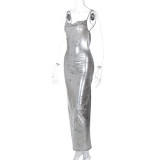 Backless Slim Fit Camisole Dress