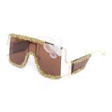 Metal Box Butterfly Powder Sunglasses