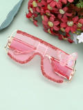 Metal Box Butterfly Powder Sunglasses