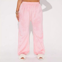 Elastic Elastic Loose Velvet Pants