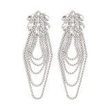 Tassel Earrings, Fashionable and Atmospheric Rhinestone Earrings, Evening Accessories