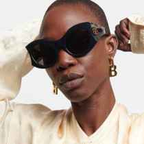 Retro Sunglasses Trendy Large Frame Letter B Luxury Fashion Sunglasses