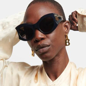 Retro Sunglasses Trendy Large Frame Letter B Luxury Fashion Sunglasses