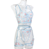 Underwear Fun Embroidery Three Piece Set