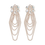 Tassel Earrings, Fashionable and Atmospheric Rhinestone Earrings, Evening Accessories