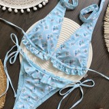Bikini Lace Split Women's Swimsuit