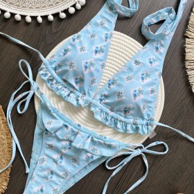 Bikini Lace Split Women's Swimsuit