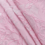 Jacquard Strapless Bow Dress