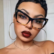 T-shaped Cat Eye Frame Anti Blue Light Flat Mirror