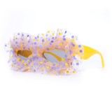 Polka Dot Organza Decorative Sunglasses