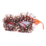 Polka Dot Organza Decorative Sunglasses