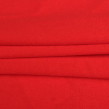 Strapless Solid Color Fish Bone Strapless Tail Dress