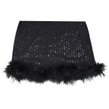 Bead Feather Suspender Dress
