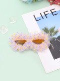 Polka Dot Organza Decorative Sunglasses