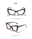 T-shaped Cat Eye Frame Anti Blue Light Flat Mirror