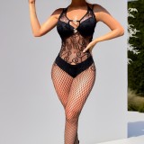 Sex Pajamas with Enlarged Backless and Open Crotch Jumpsuit