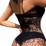 Sex Pajamas with Enlarged Backless and Open Crotch Jumpsuit