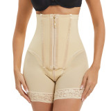 High Waisted Breasted Zipper Compression Peach Hip Slimming Compression and Body Lifting Pants