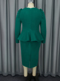 Square Collar Party Banquet Dress