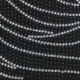 Round Neck Long Sleeved Rhinestone Wrapped Party Dress Fashionable Backless Short Skirt