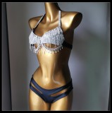 Diamond Fringe Swimsuit Bikini Nightclub Outfit