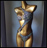 Swimsuit Diamond Fringe Bikini Nightclub Outfit