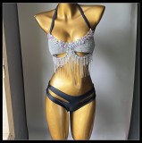 Diamond Fringe Swimsuit Bikini Nightclub Outfit