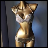 Swimsuit Diamond Fringe Bikini Nightclub Outfit