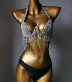 Swimsuit Diamond Fringe Bikini Nightclub Outfit