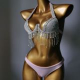 Swimsuit Diamond Fringe Bikini Nightclub Outfit