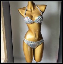 Diamond Fringe Swimsuit Bikini Nightclub Outfit