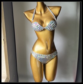 Diamond Fringe Swimsuit Bikini Nightclub Outfit