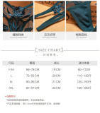 Embroidered Women's Thong Transparent Mesh Underwear