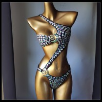 Swimsuit Diamond Fringe Bikini Nightclub Outfit