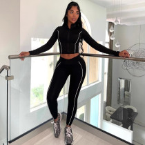 Jacket Tight Pants Two-piece Set
