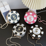 Small Bag Color Blocked Small Round Bag