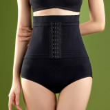 Tightening the Abdomen and Lifting the Hips Seamless High Waistband Buckle Waist Cinching Underwear
