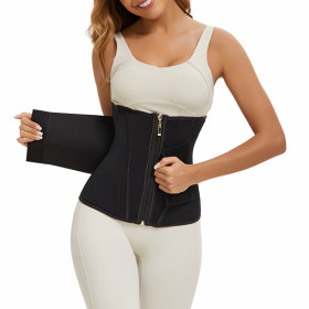 Waist Waistband Abdomen Cinching Zipper Mesh Fabric Waist Closure Shapewear