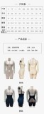 Shapewear Zipper Buckle and Body Hugging Jumpsuit