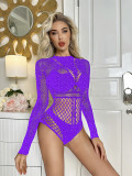 Hip Hugging Three-point Long Sleeved Hot Diamond Lingerie