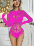 Hip Hugging Three-point Long Sleeved Hot Diamond Lingerie